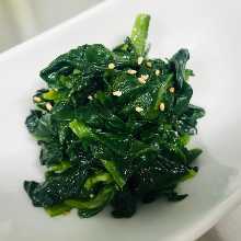 Spinach namul (Korean seasoned spinach)