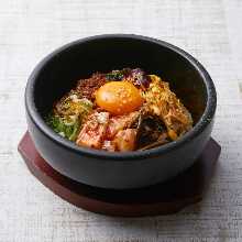 Stone grilled bibimbap