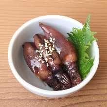 Firefly squid pickled in soy sauce