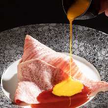 Wagyu Chuck Flap Yukhoe (Japanese Tartare)