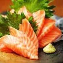 Salmon sashimi