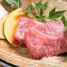 Wagyu beef steak and grilled vegetables