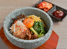 Stone grilled bibimbap