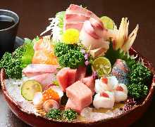 Assorted seafood, 8 kinds