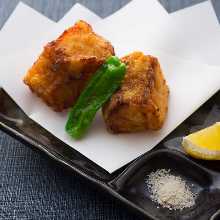 Fried longtooth grouper