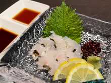 Pike conger sashimi