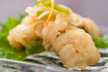 Pickled pike conger in sweet vinegar sauce