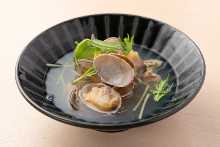 Manila clams steamed with sake