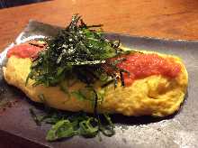 Mentaiko omelette