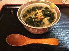 Ume chazuke (plum and rice with tea)