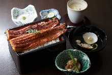 Unaju (broiled eel and rice) meal set