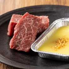 Beef Loin Steak with Garlic Butter Sauce