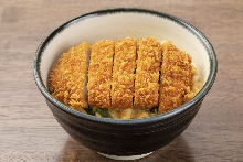 Pork cutlet rice bowl