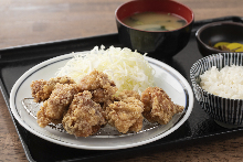 Fried chicken set meal