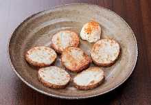 Grilled Japanese yam with salt