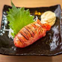 Seared spicy cod roe