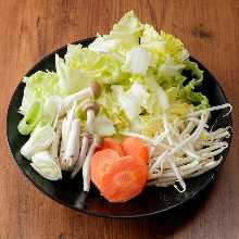 Assorted seasonal vegetables of the day
