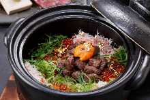 Wagyu kamameshi (pot rice)