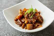Simmered beef tendon