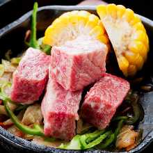 Kagoshima Black-haired Wagyu Dice Steak