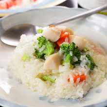 Scallop and Seasonal Vegetable Risotto
