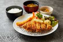 Pork loin cutlet set meal (Honey San Yuan Pork)