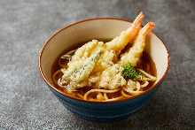 Buckwheat noodles with tempura / Udon