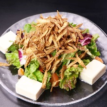 Tofu and root vegetable salad