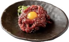 Horse meat tartare