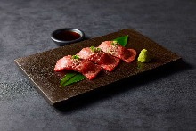 Seared Wagyu beef nigiri sushi