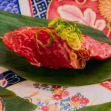  Lean beef nigiri sushi