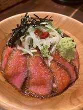 Roast beef rice bowl(Wasabi ponzu sauce)