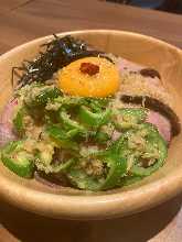 Roast beef rice bowl(ginger sauce)