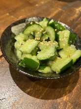 Smashed cucumber salad