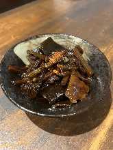 Tsukudani (small seafood or seaweed simmered in soy sauce and mirin)