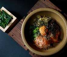 Stone grilled bibimbap