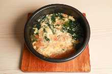 Egg and wakame kookpa