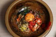 Stone grilled bibimbap