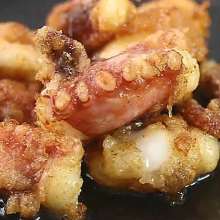 Fried octopus