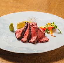 Charcoal-grilled Wagyu beef rump