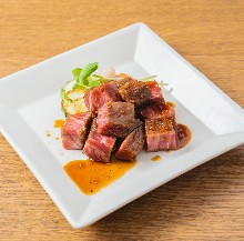 Wagyu beef diced steak