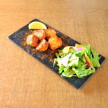 Kochi's famous fish cake with garlic