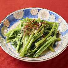 Stir-fried water spinach