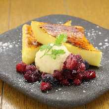 Fresh cream baked cheesecake