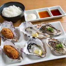 A luxurious plate for oyster lovers