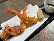 Deep-fried shrimp