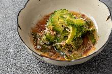 Bitter melon with ponzu sauce