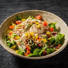 Caesar salad with slow-poached egg