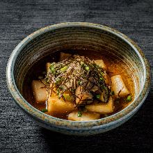 Deep-fried tofu in broth