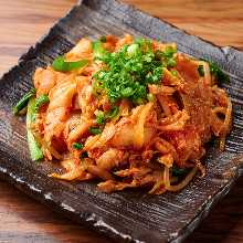 Stir-fried pork with kimchi